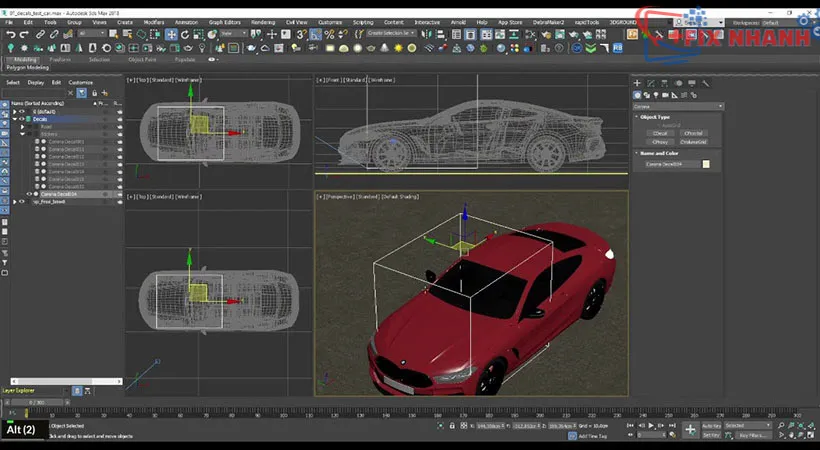 Arnold render nhanh hơn tại phần mềm 3ds max 2023.