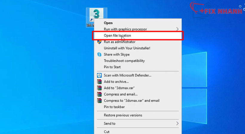 Mở vị trí file 3ds max 2021 như hình.