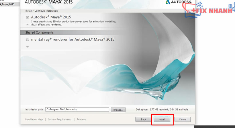 Hướng dẫn cài đặt Autodesk Maya 2015 chi tiết