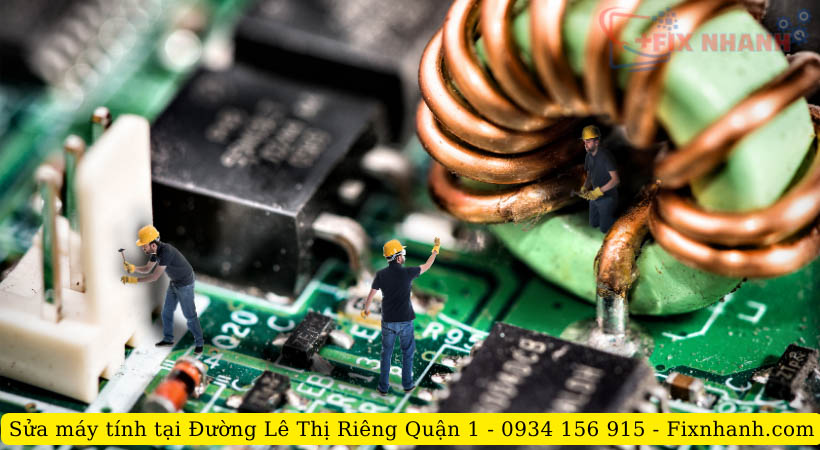 Sửa máy tính tại đường Lê Thị Riêng.