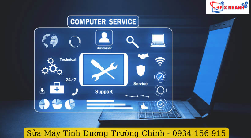 Quy trình kiểm tra sửa máy tính tại Fix Nhanh chuyên nghiệp.