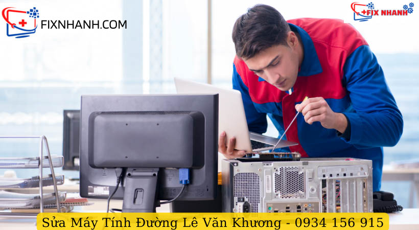 Sửa máy tính đường lê văn khương.