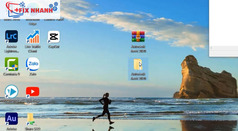 Nhấp mở file tải Autodesk revit 2020 vừa giải nén