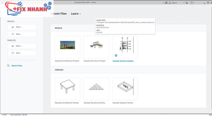 Tải Autodesk revit 2020 hoàn thành