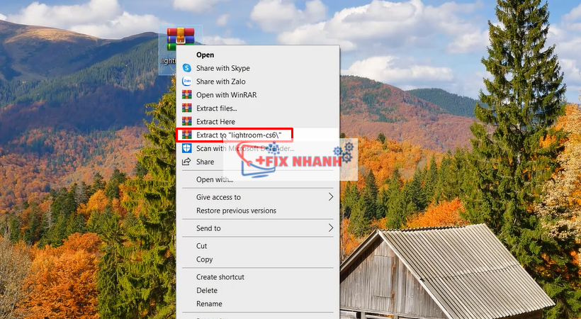 Giải nén phần mềm Lightroom CS6