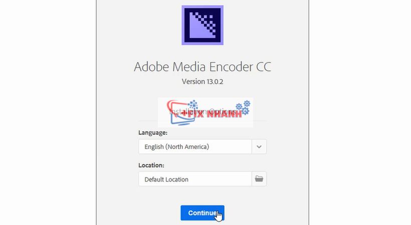 chọn continue để tiếp tục cài encoder 2019