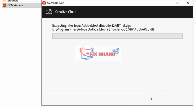 chờ phần mềm encoder 2018 cài đặt 
