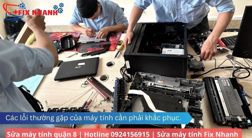 Các lỗi thường gặp của máy tính cần phải khắc phục.