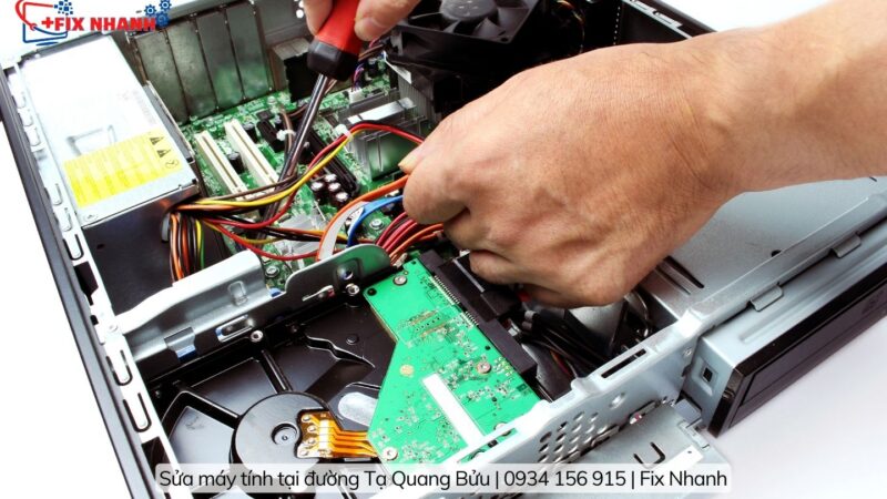 Quy trình sửa chữa máy tính đường Tạ Quang Bửu ở Fix Nhanh
