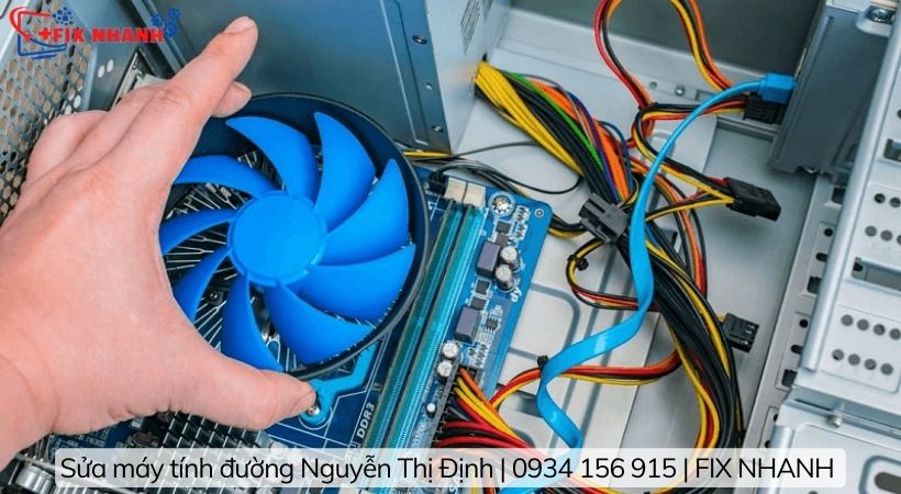 Quy trình sửa máy tính đường Nguyễn Thị Định chuyên nghiệp.