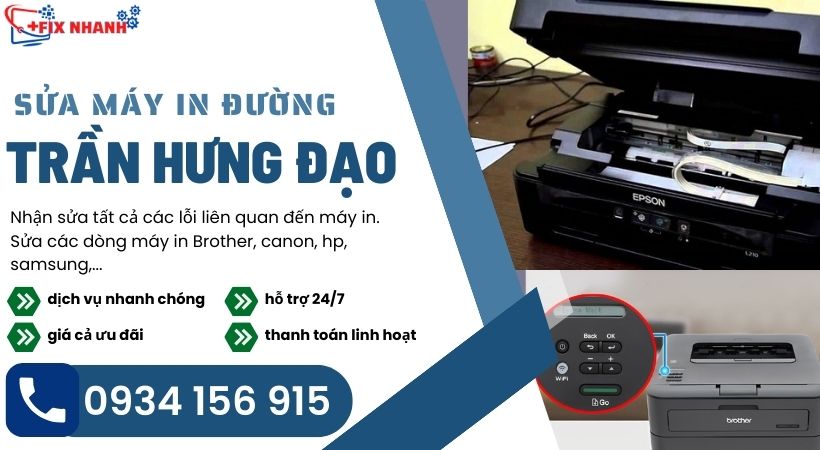 Sửa máy in đường Trần Hưng Đạo.