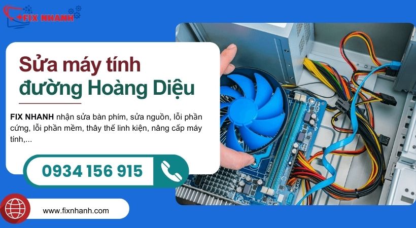 Sửa máy tính đường Hoàng Diệu.