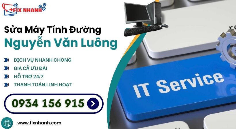 Sửa máy tính đường Nguyễn Văn Luông